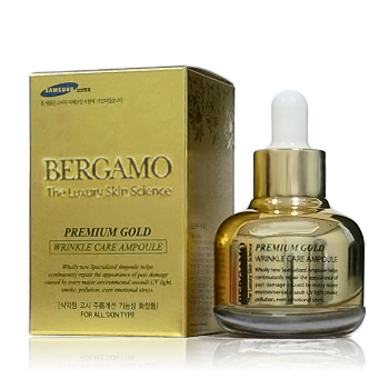 Bergamo The Luxury Skin Science Premium Gold Wrinkle Care Ampoule 30ml 